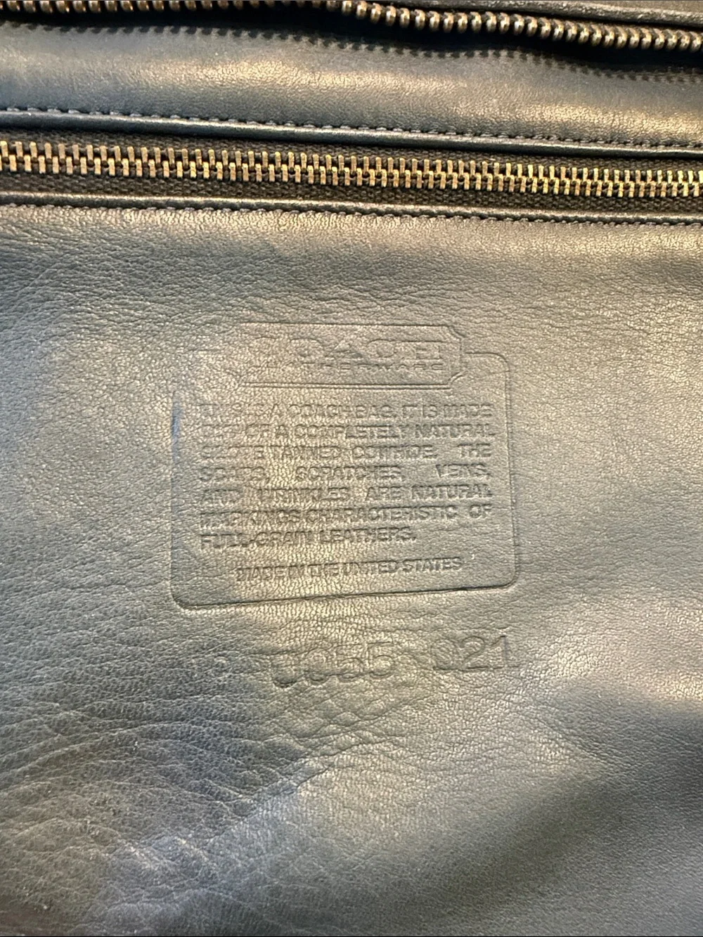 SOLD Vintage Coach Blue Leather Satchel with Double Handles